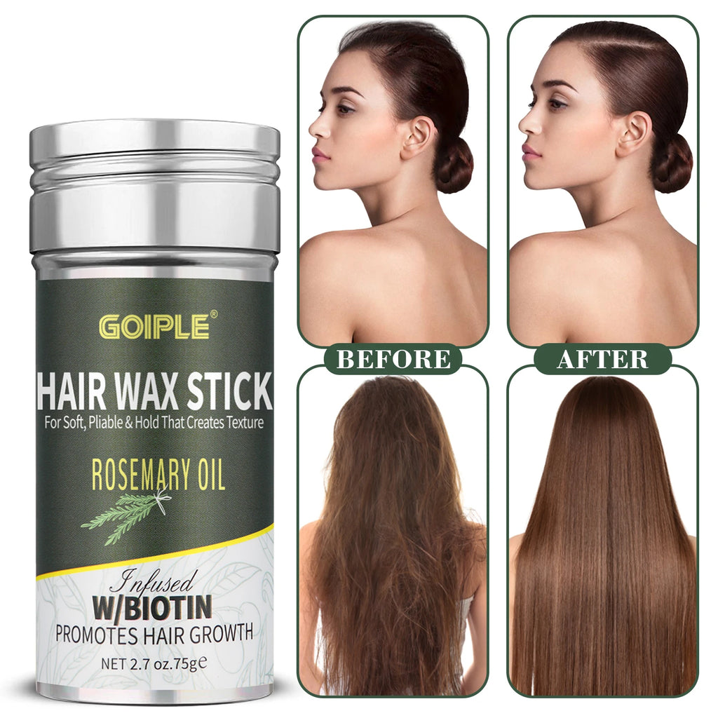 Goiple Biotin Rosemary Hair Wax Stick and Styling Brush Set