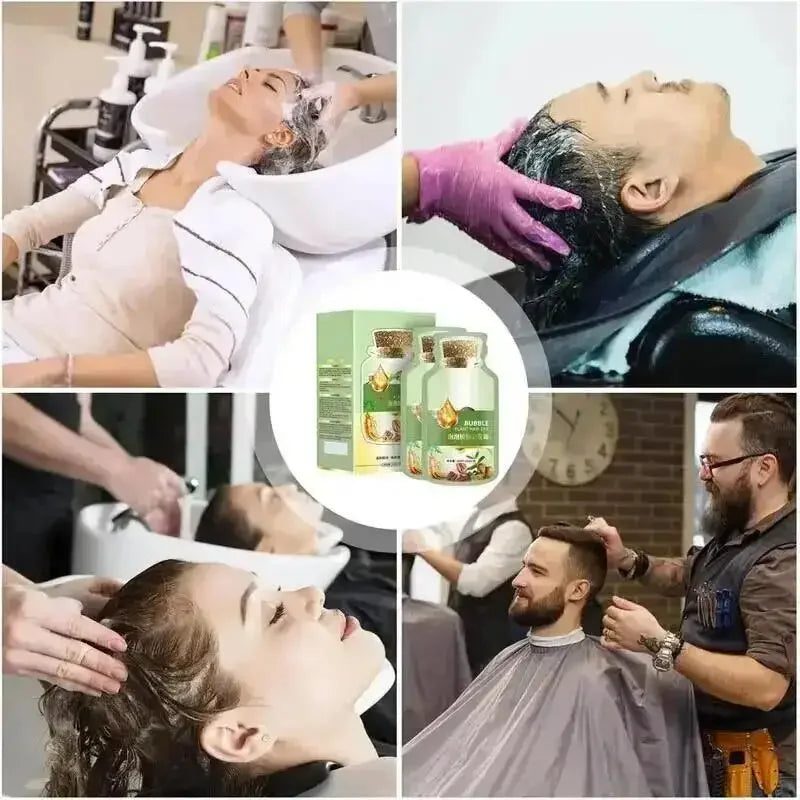 100ml 3 in 1 Herbal Hair Dye Shampoo for Gray Hair Coverage - 16