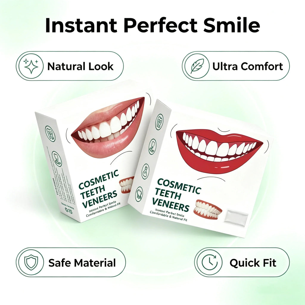 Comfortable Fit Silicone Denture Set with Storage Case