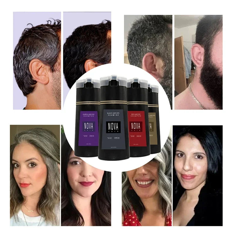3 in 1 Hair Dyeing Care Shampoo for Men and Women 100 200ml