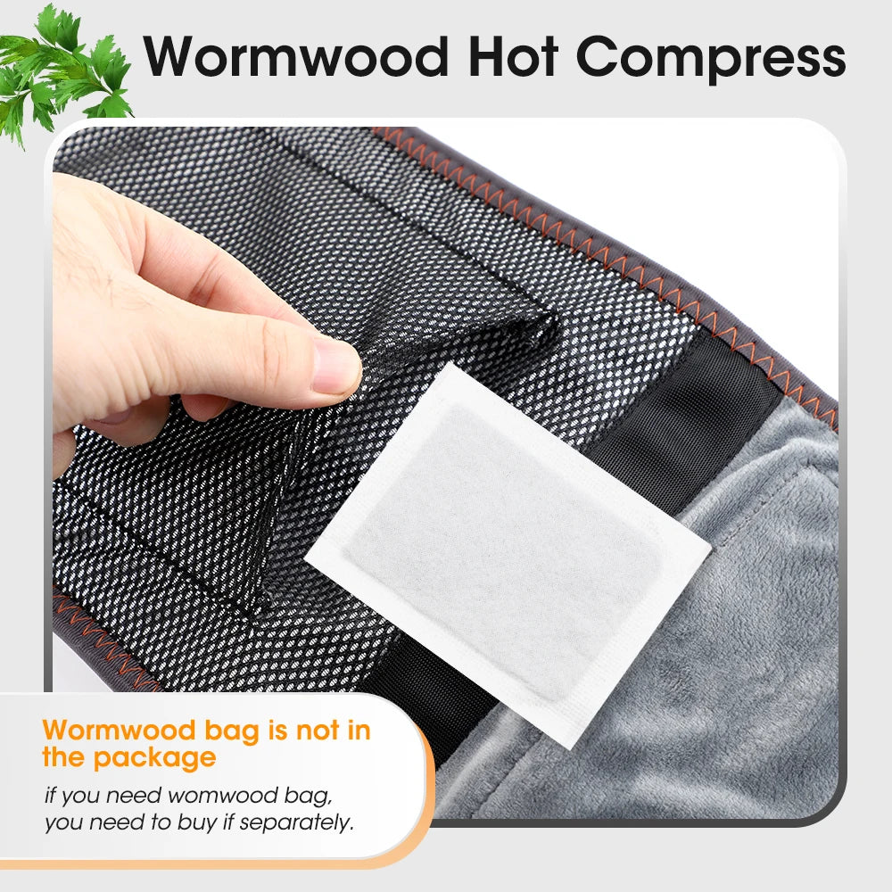 Cordless Heated Waist Massager for Back Pain Relief