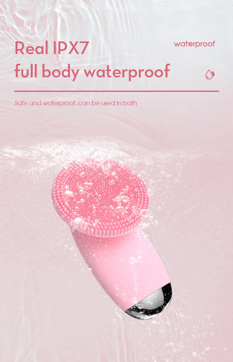 Electric Silicone Facial Cleansing Brush for Deep Pore Exfoliation - 13