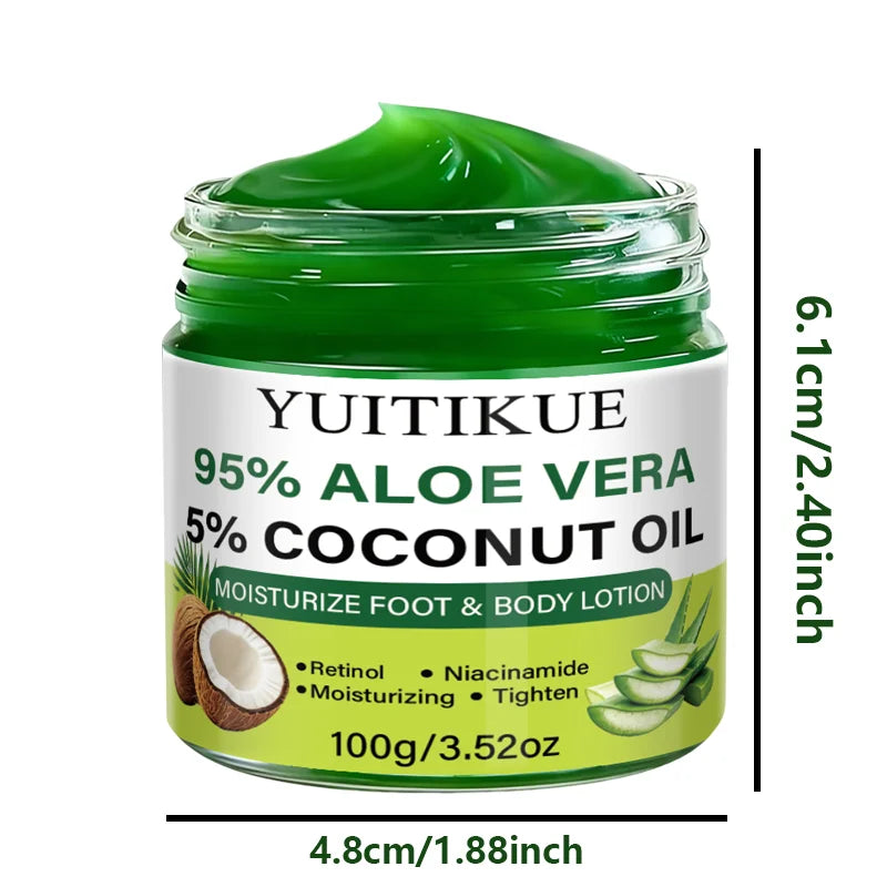 YUITIKUE Aloe Vera and Coconut Oil Moisturizing Body Gel Cream