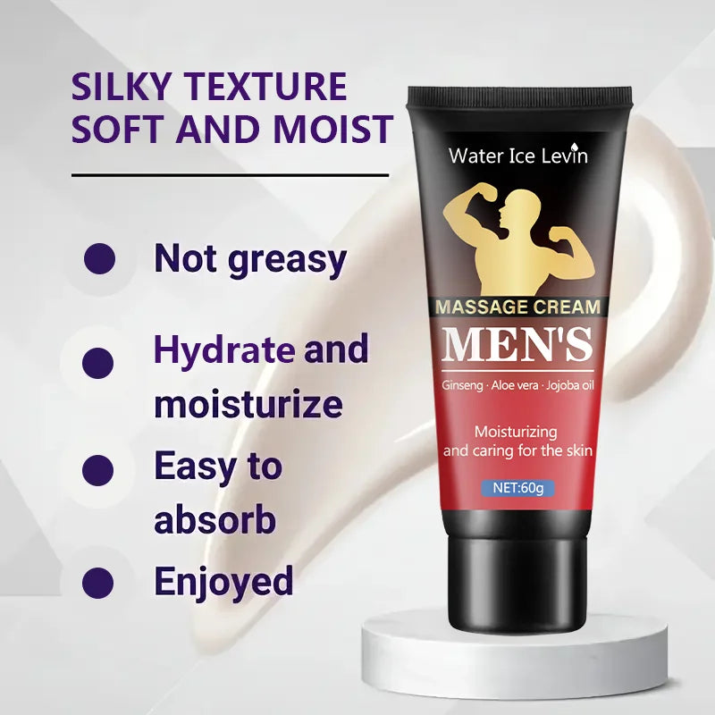 Water Ice Levin Ginseng Massage Cream Aloe Vera Jojoba Body Moisturizer