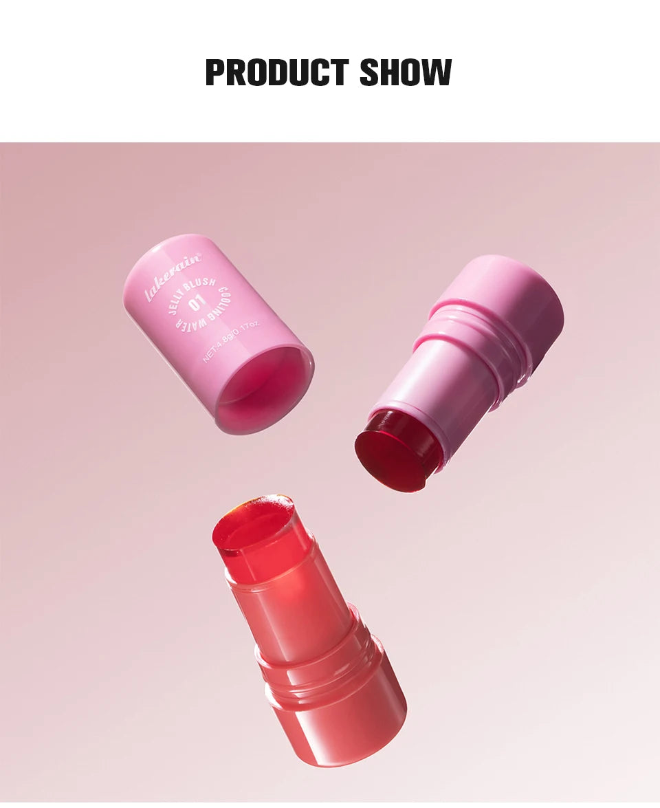 Cooling Water Jelly Blush Stick for Cheeks and Lips
