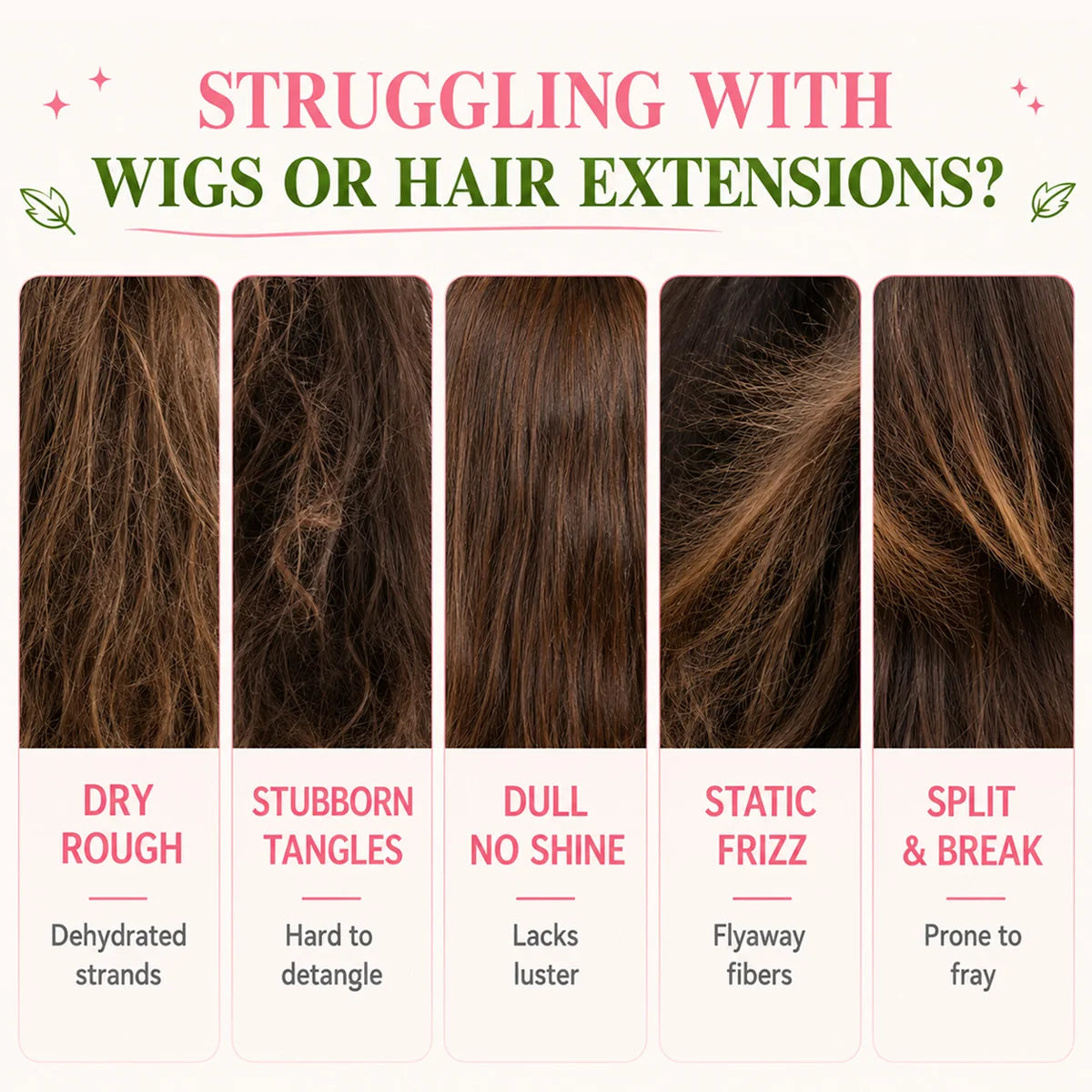 Lockmio Wig Milk Spray Leave-in Conditioner for Synthetic and Human Hair - 12