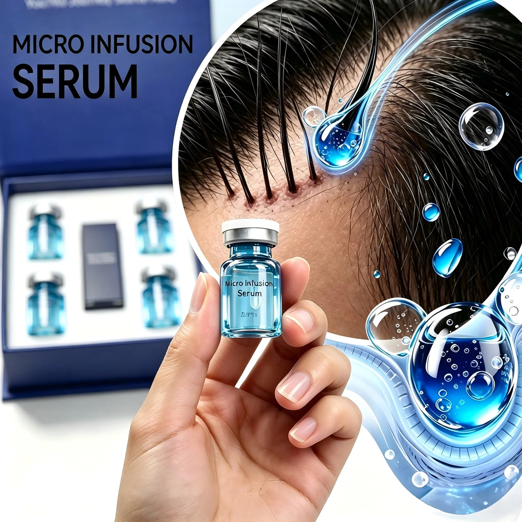 Microneedle Hair Regrowth and Scalp Nourishing Serum Kit