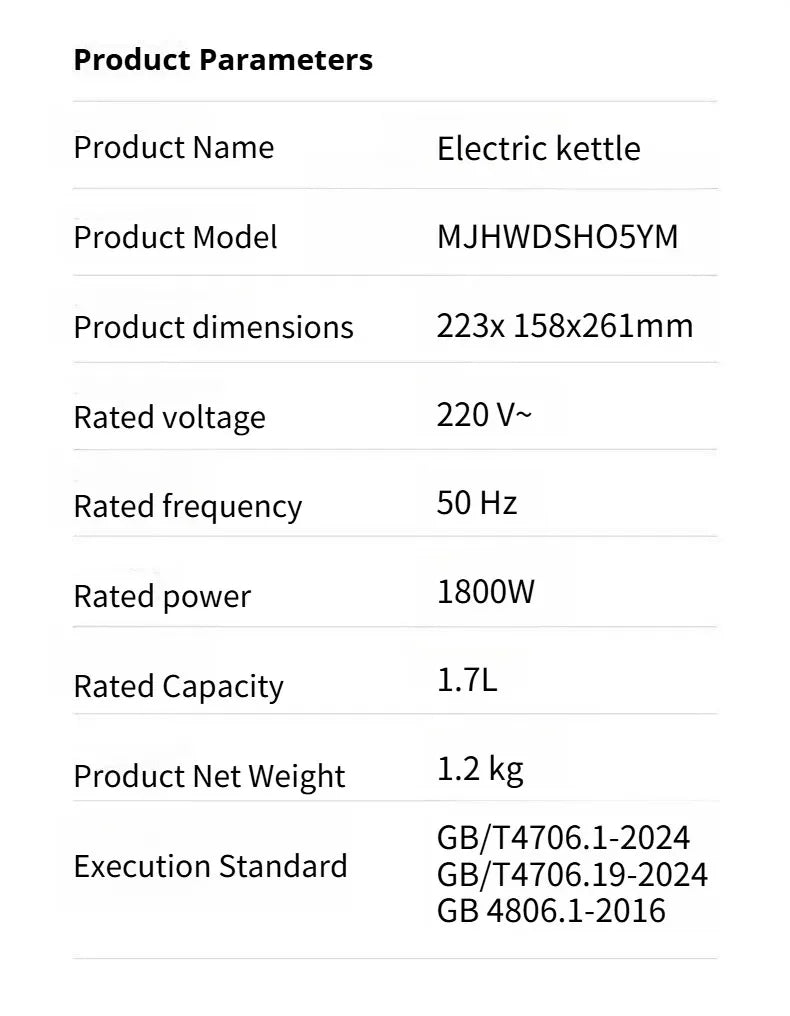 Mijia 1.7L Smart Electric Kettle Constant Temperature Water Boiler - 26