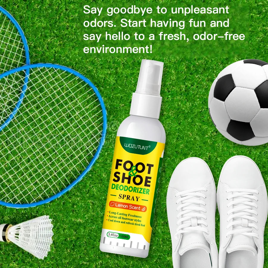 Foot and Shoe Deodorizer Spray 100ml Lemon Scent Odor Remover