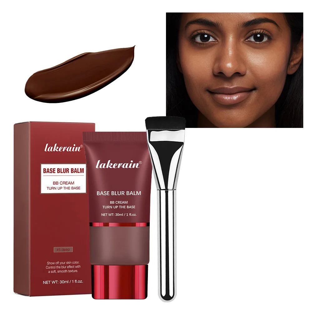 Blur Base Balm with Applicator Brush for Smooth Matte Finish