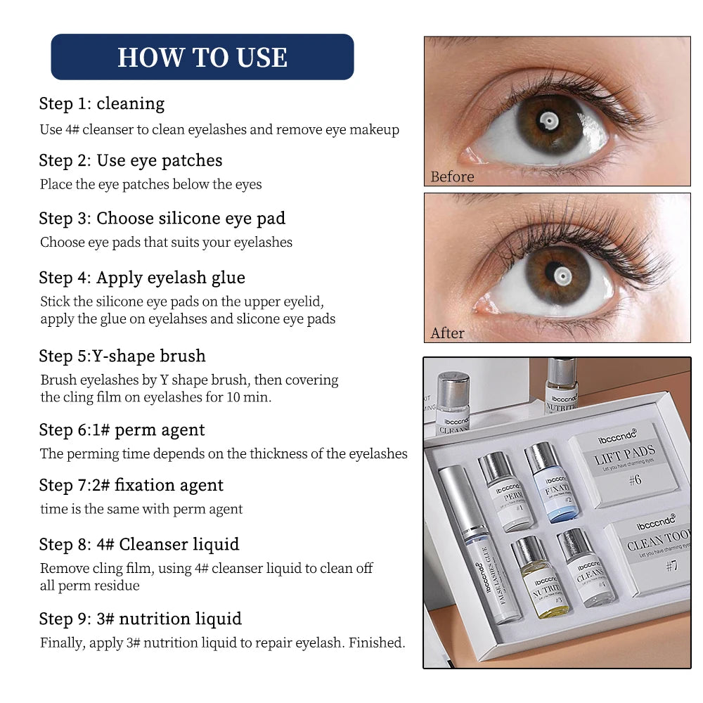 Professional Eyelash Lifting and Perming Kit for Home Use - 6