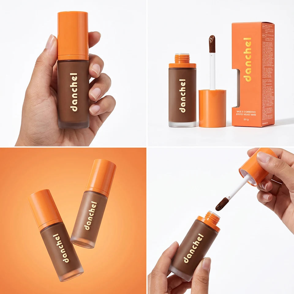 2-in-1 Velvet Matte Liquid Foundation and Concealer - 17
