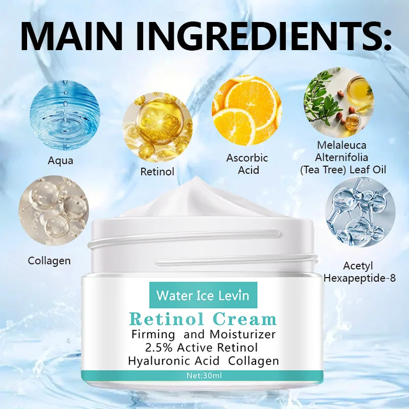 Water Ice Levin Retinol Cream Anti Aging Moisturizer Firming Face Care