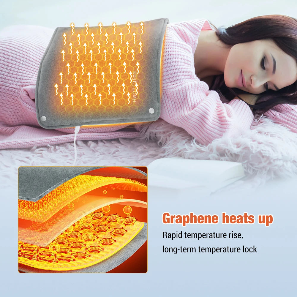 USB Heated Graphene Hand Warmer and Body Heating Pad
