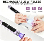Portable Cordless Electric Nail Drill and UV Gel Polish Dryer