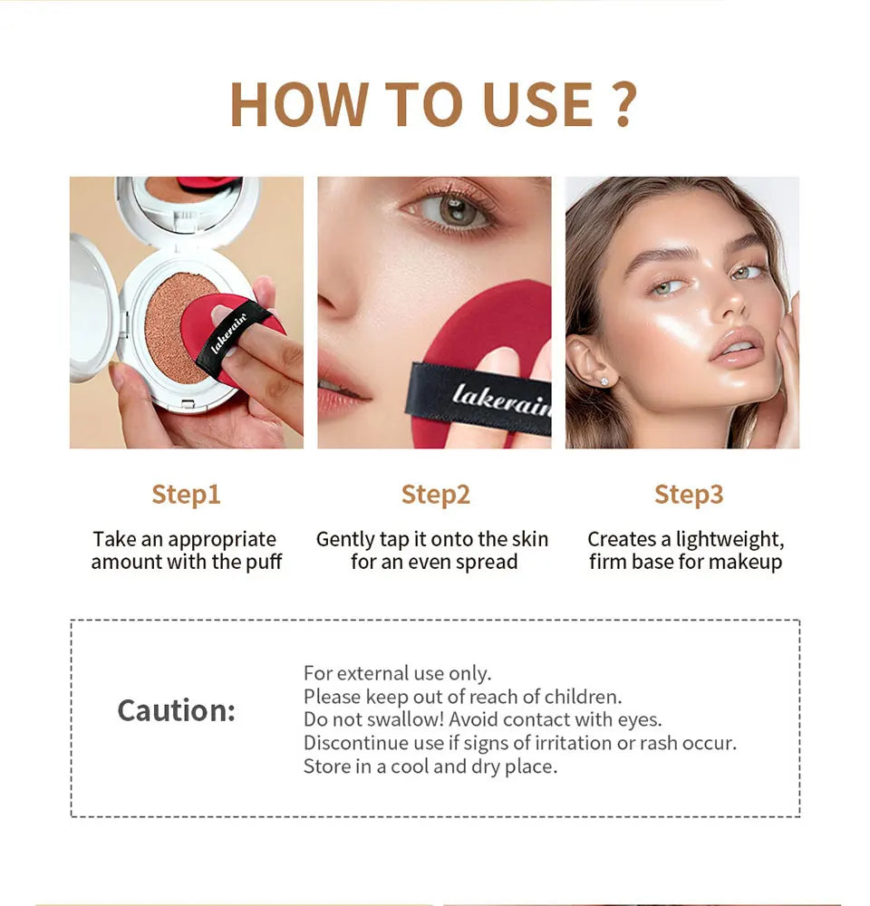 Full Coverage Long-Lasting Semi-Matte Cushion Foundation