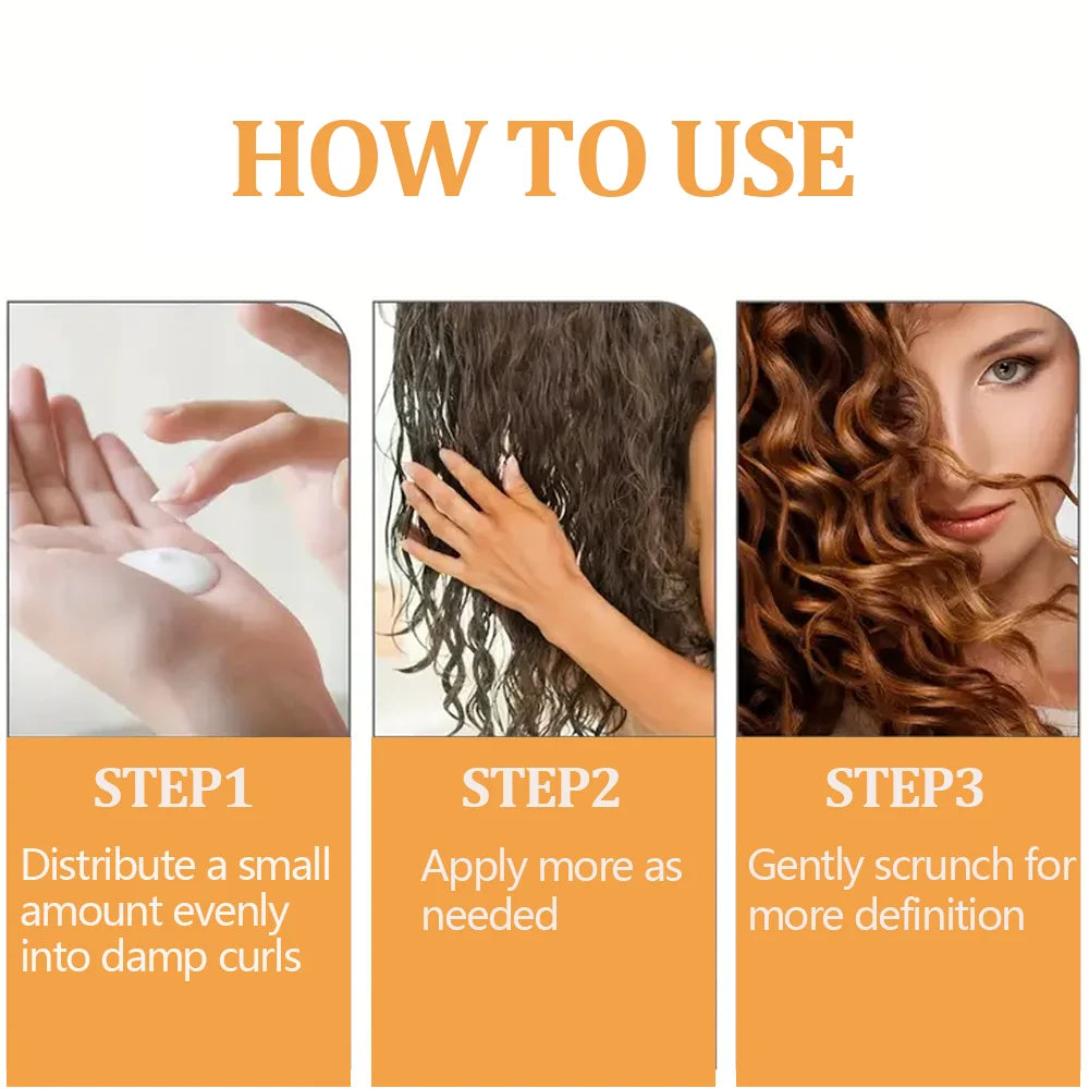 100g Curl Cream Hair Mask for Damaged Frizzy Hair Repair Treatment