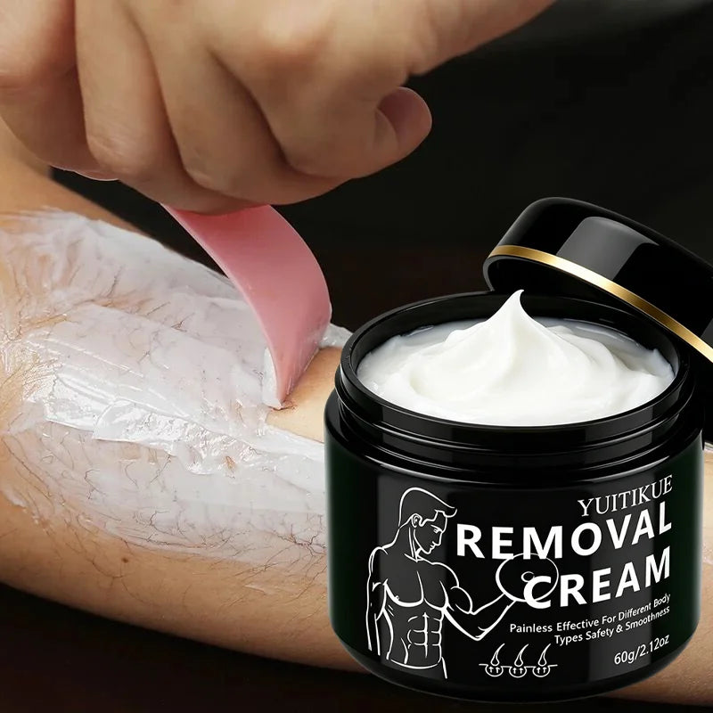YUITIKUE Men's Hair Removal Cream - Painless Body Hair Remover