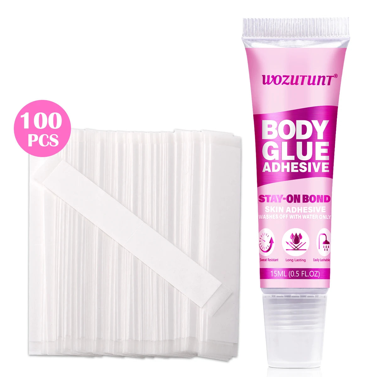 Invisible Fashion Tape and Body Glue Adhesive Set - 1