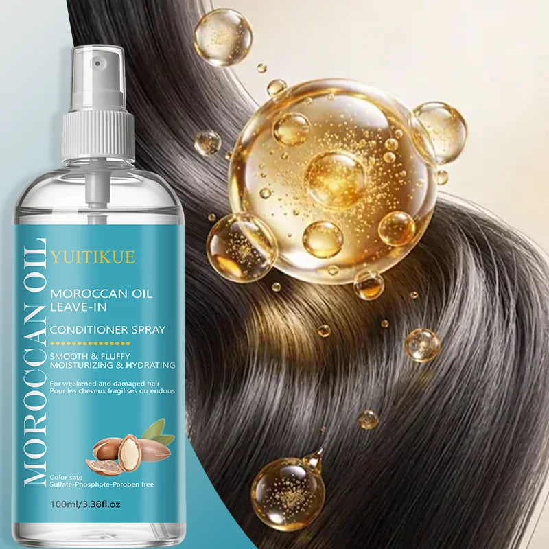 Moroccan Oil Leave In Conditioner Spray 100ml for Damaged Hair - 9