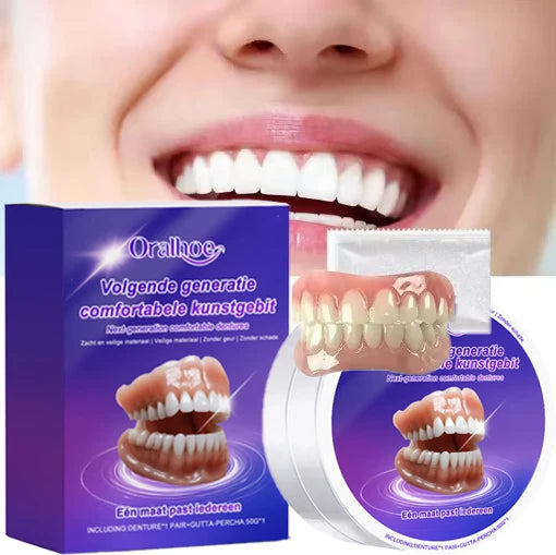 Comfortable Snap-On Silicone Dentures for Natural Smile