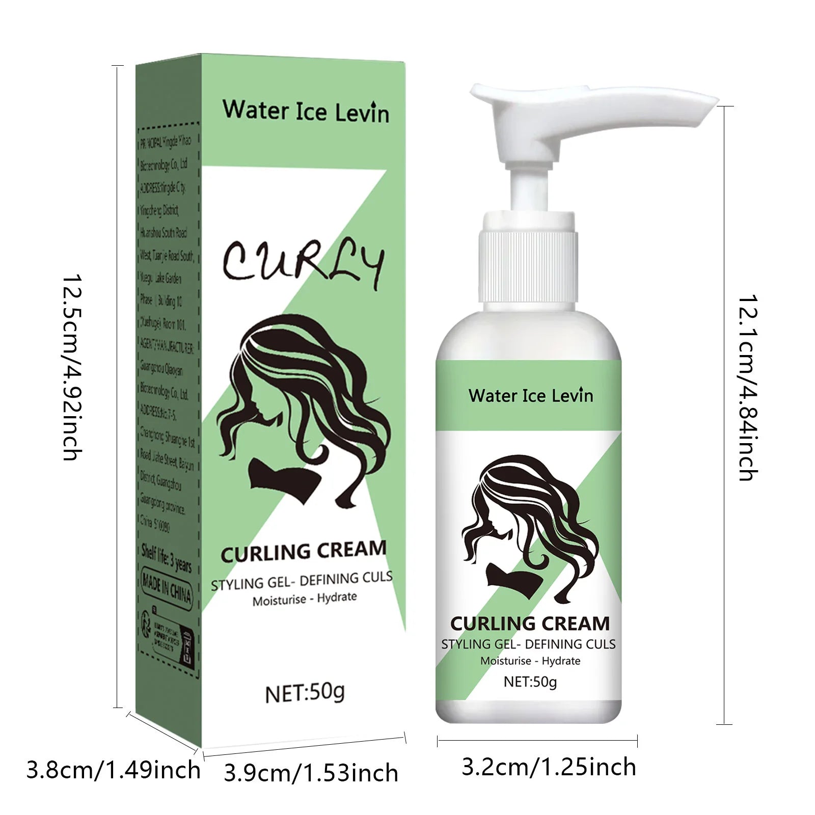 Curly Hair Elastin Moisturizing Styling Cream 50g