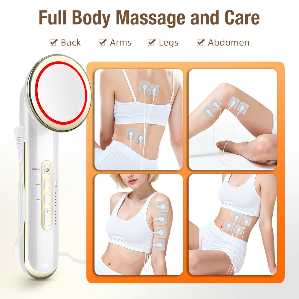 Ultrasonic EMS Body Slimming and Facial Lifting Massager