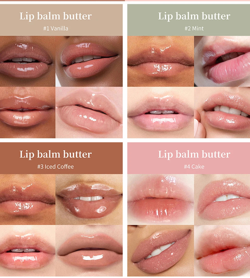 Hydrating Moisturizing Lip Balm Butter for Soft Glossy Lips