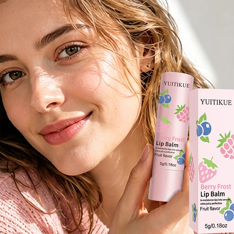 YUITIKUE Berry Frost Lip Balm Moisturizing Fruit Scented Lip Care