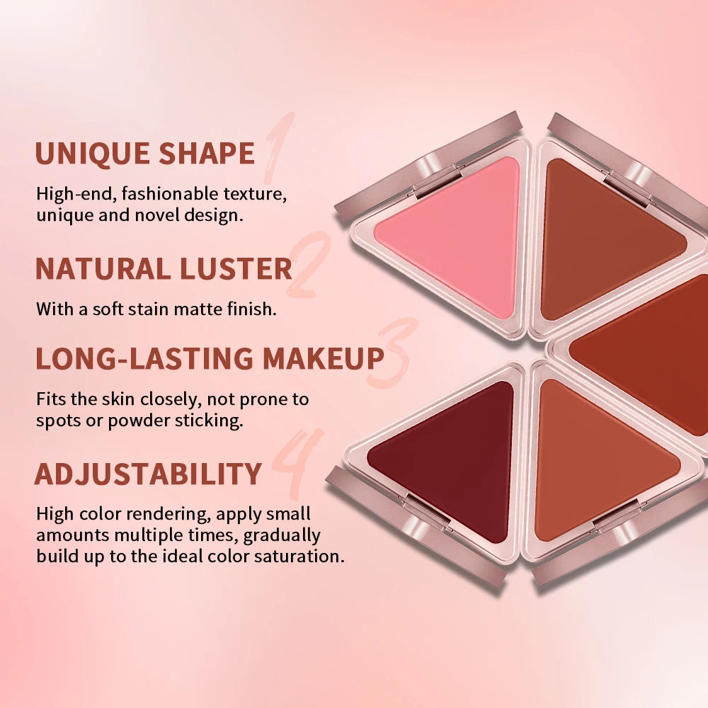 Long-Lasting Matte Satin Cream Blush for Natural Cheek Color - 4