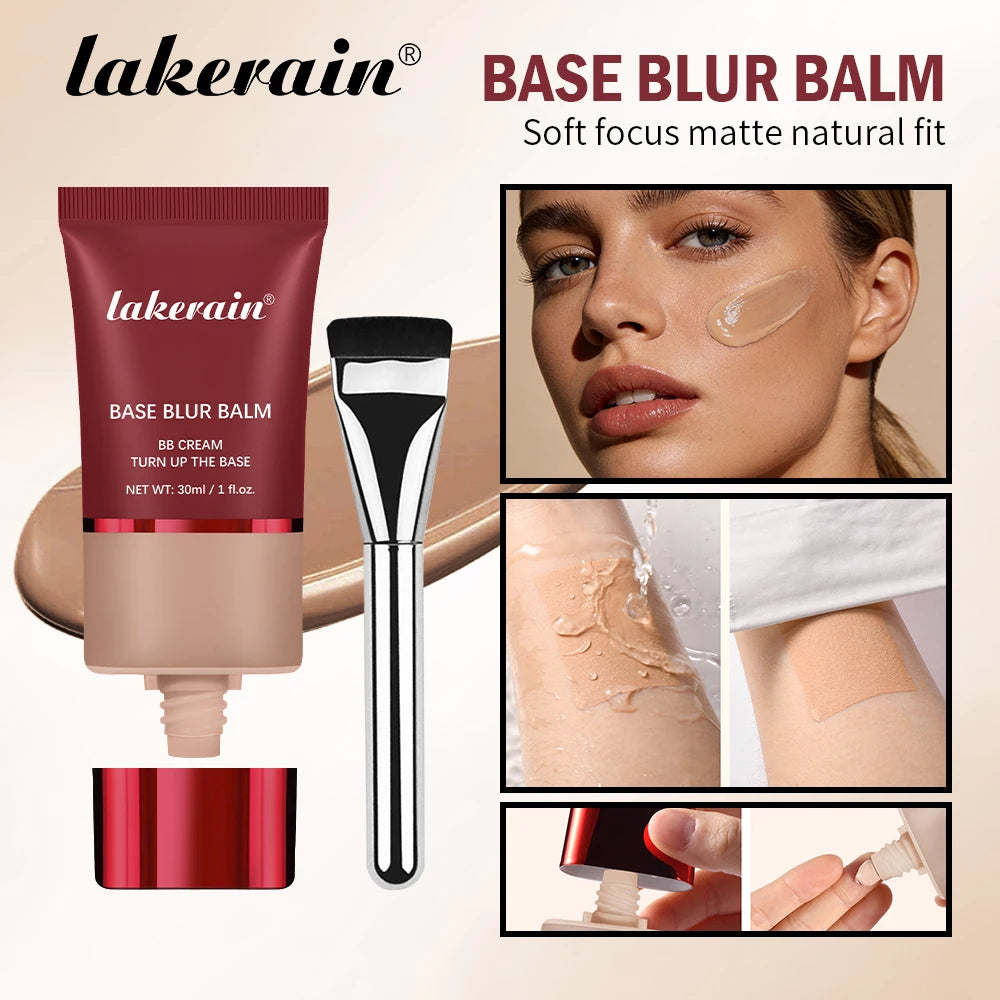 Blur Base Balm with Applicator Brush for Smooth Matte Finish - 2