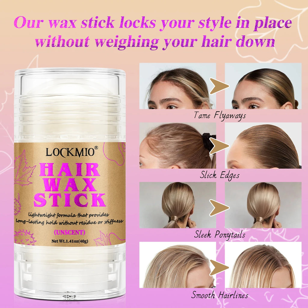 40g Hair Styling Wax Stick Finishing Cream for Flyaways