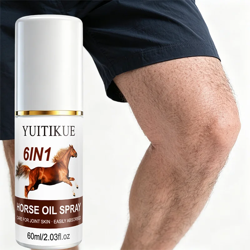 YUITIKUE 6 in 1 Horse Oil Spray Moisturizing Body and Joint Skin Care