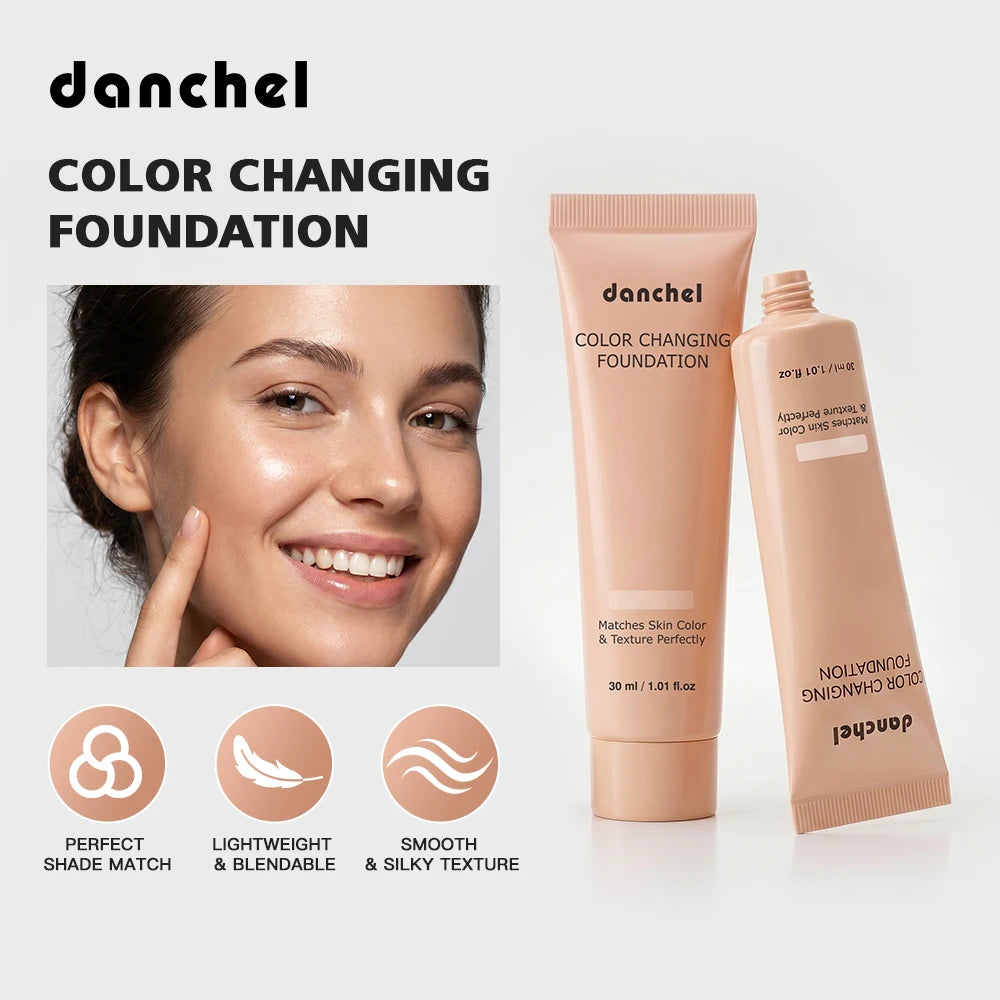 Color-Changing Liquid Foundation for Flawless Skin Tone - 2