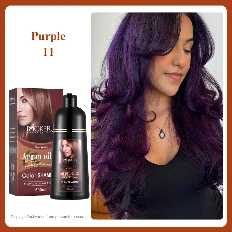 Organic Ginger Hair Blackening Shampoo 500ml Permanent Color Dye