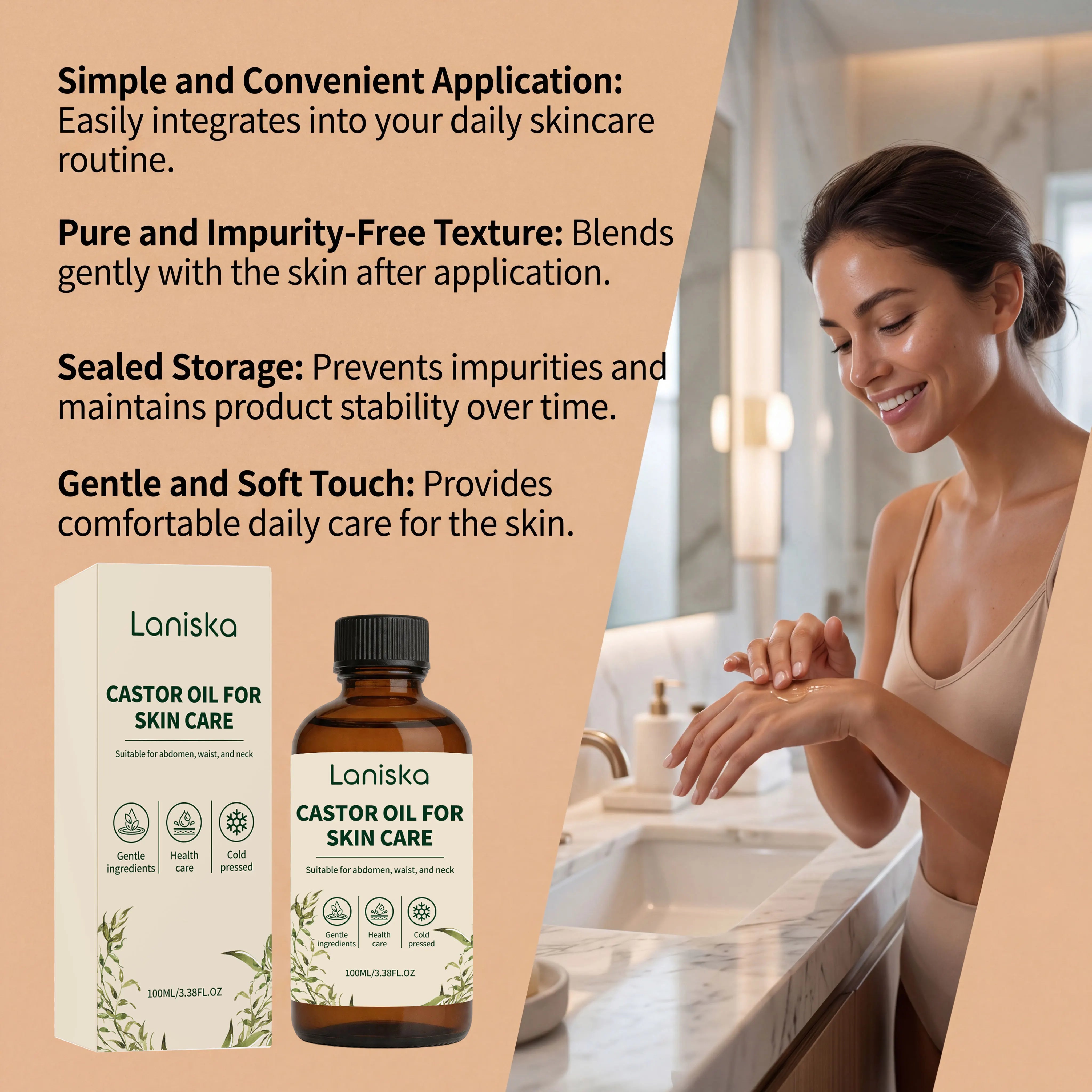 Cold Pressed Castor Oil for Skin Hydration and Massage - 11