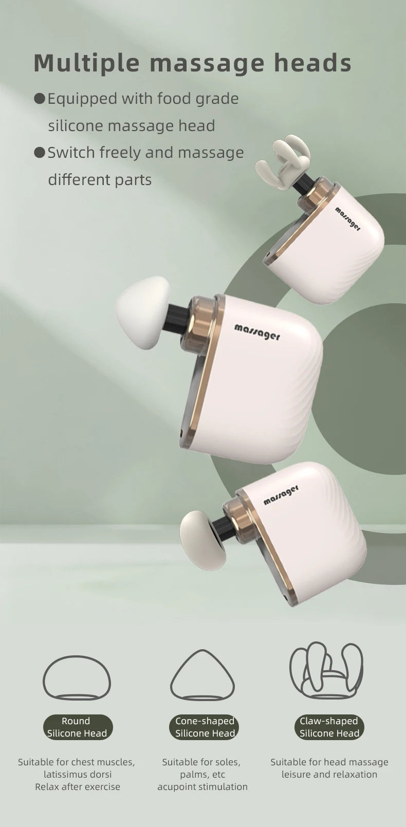 Portable Deep Tissue Percussion Muscle Massage Gun