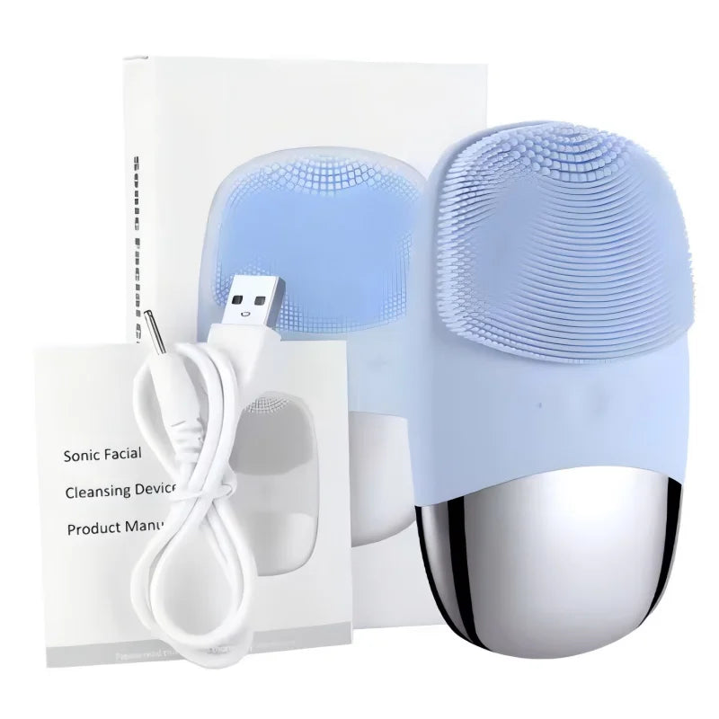 Electric Silicone Facial Cleansing Brush and Face Massager - 10