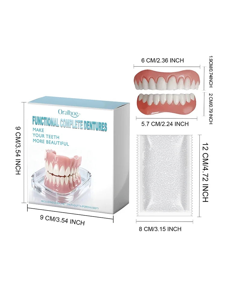 Instant Silicone Cosmetic Dentures for a Confident Smile