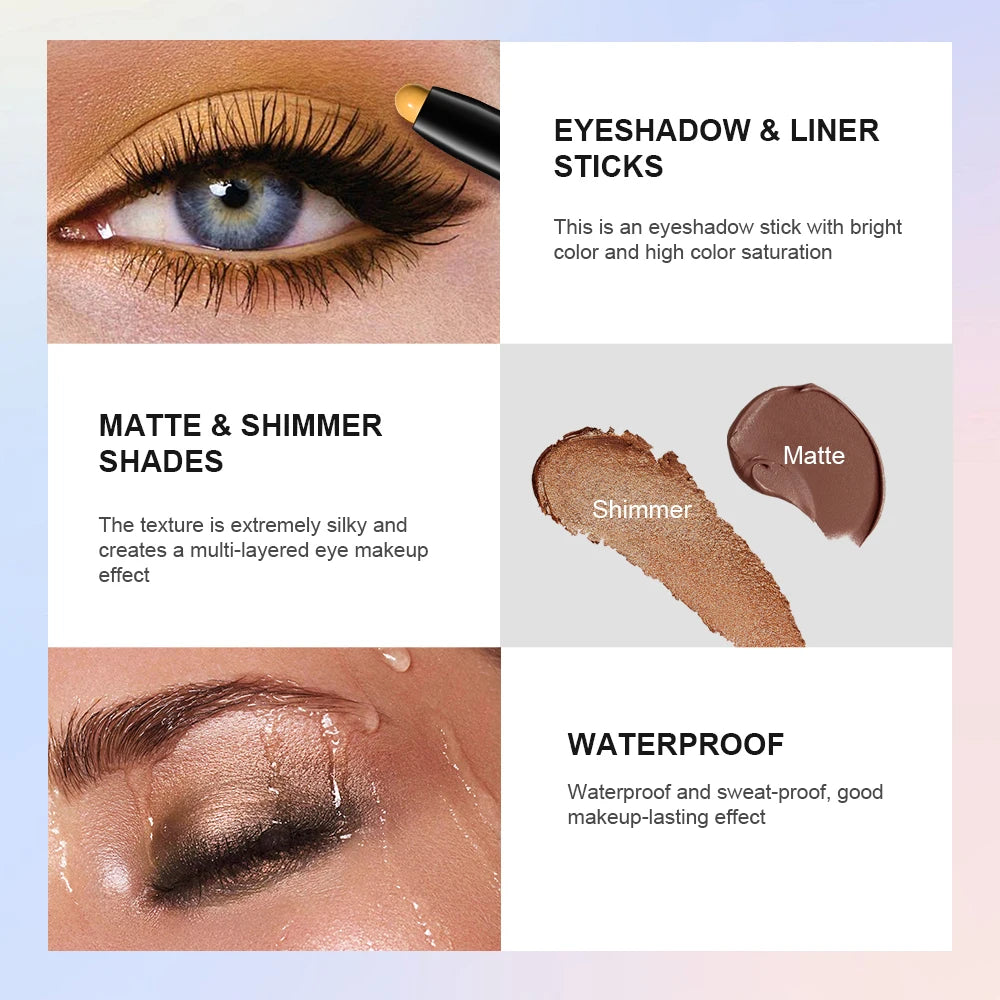Longwear Waterproof Eyeshadow Stick for All-Day Wear