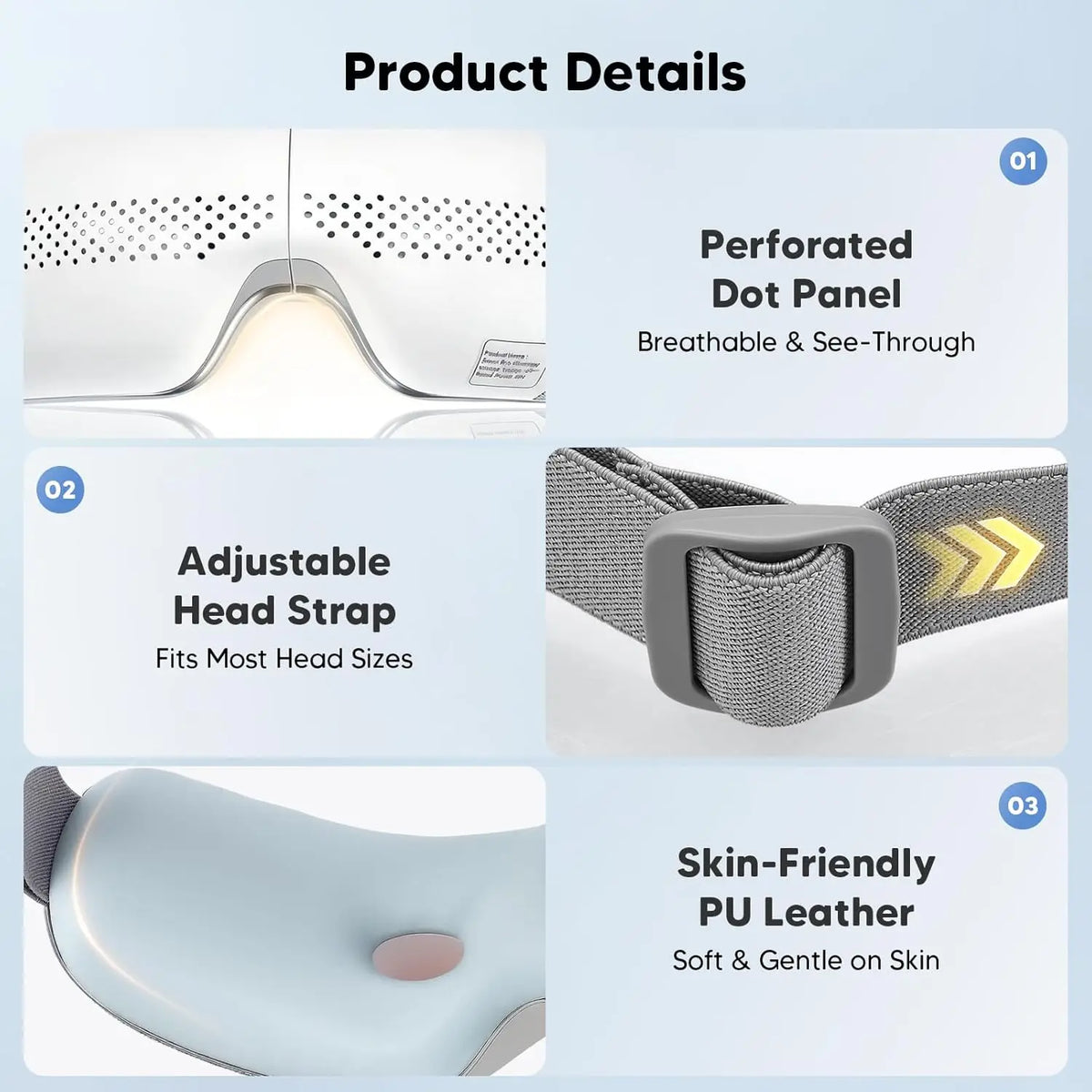 Electric Airbag Eye Massager for Eye Strain and Relaxation