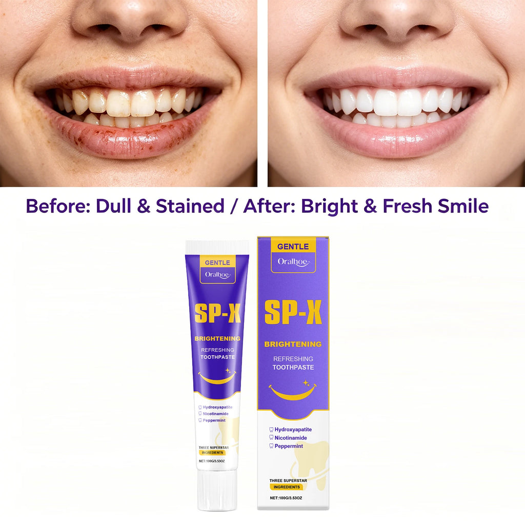 Brightening Toothpaste for Stain Removal and Fresh Breath