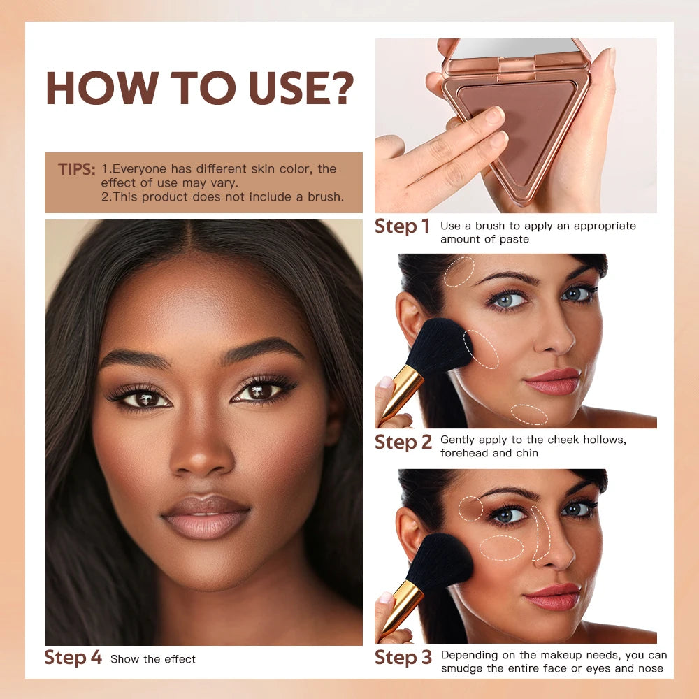 Matte Bronzing Powder for Face Contouring and Shading
