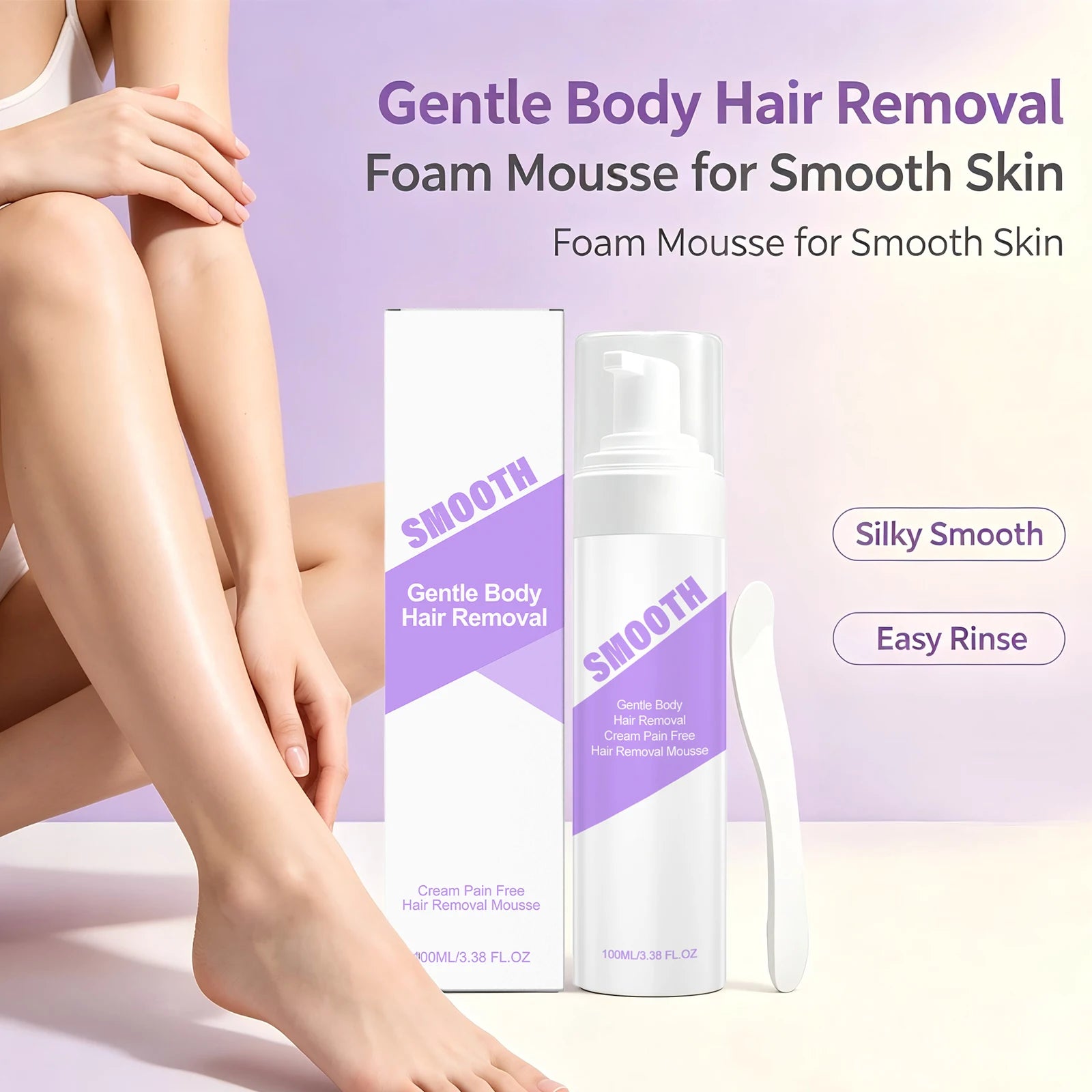 Painless Hair Removal Foam Mousse for Smooth Skin - 1
