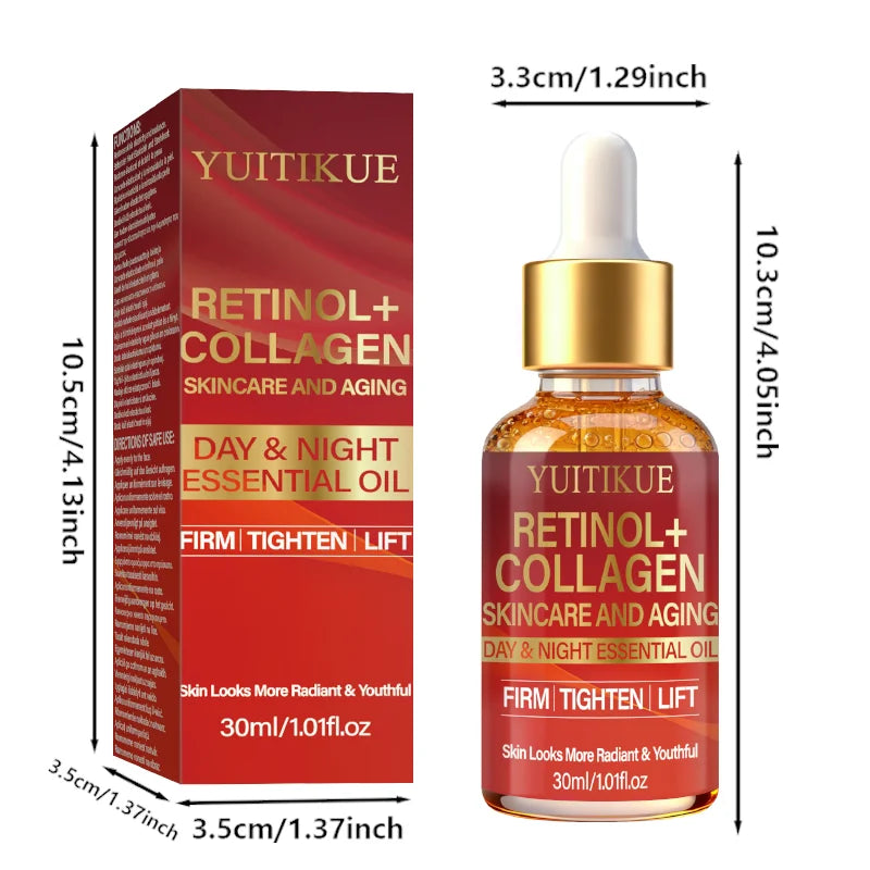 YUITIKUE Retinol and Collagen Anti Aging Face Serum Firming Oil - 16