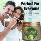 Miswak Mint Herbal Tooth Powder Charcoal Teeth Whitening 60g