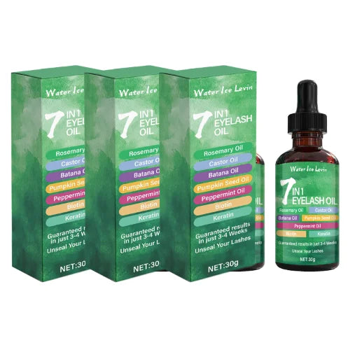 7 in 1 Eyelash Growth Oil Serum Natural Lash Nourishment Treatment