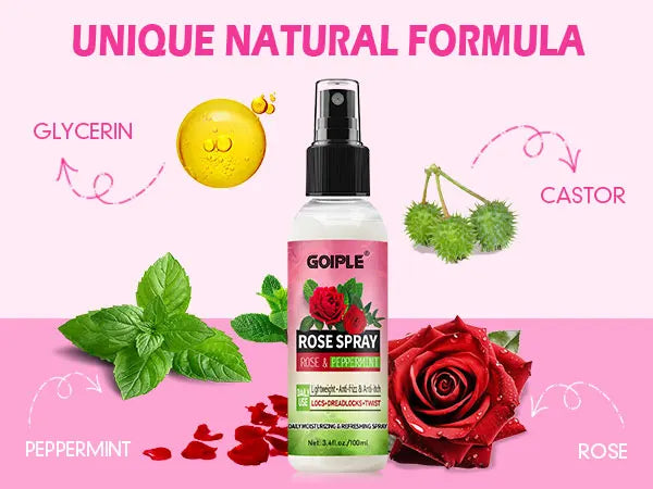 Goiple Rose Mint Hair Styling Set Curl Mousse and Refreshing Spray - 7