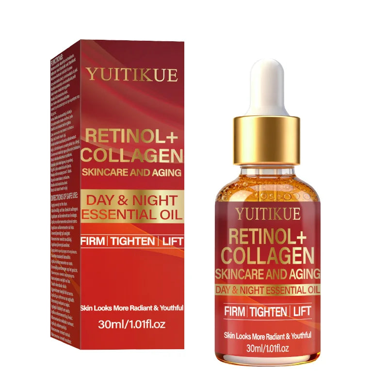 YUITIKUE Retinol and Collagen Anti Aging Face Serum Firming Oil