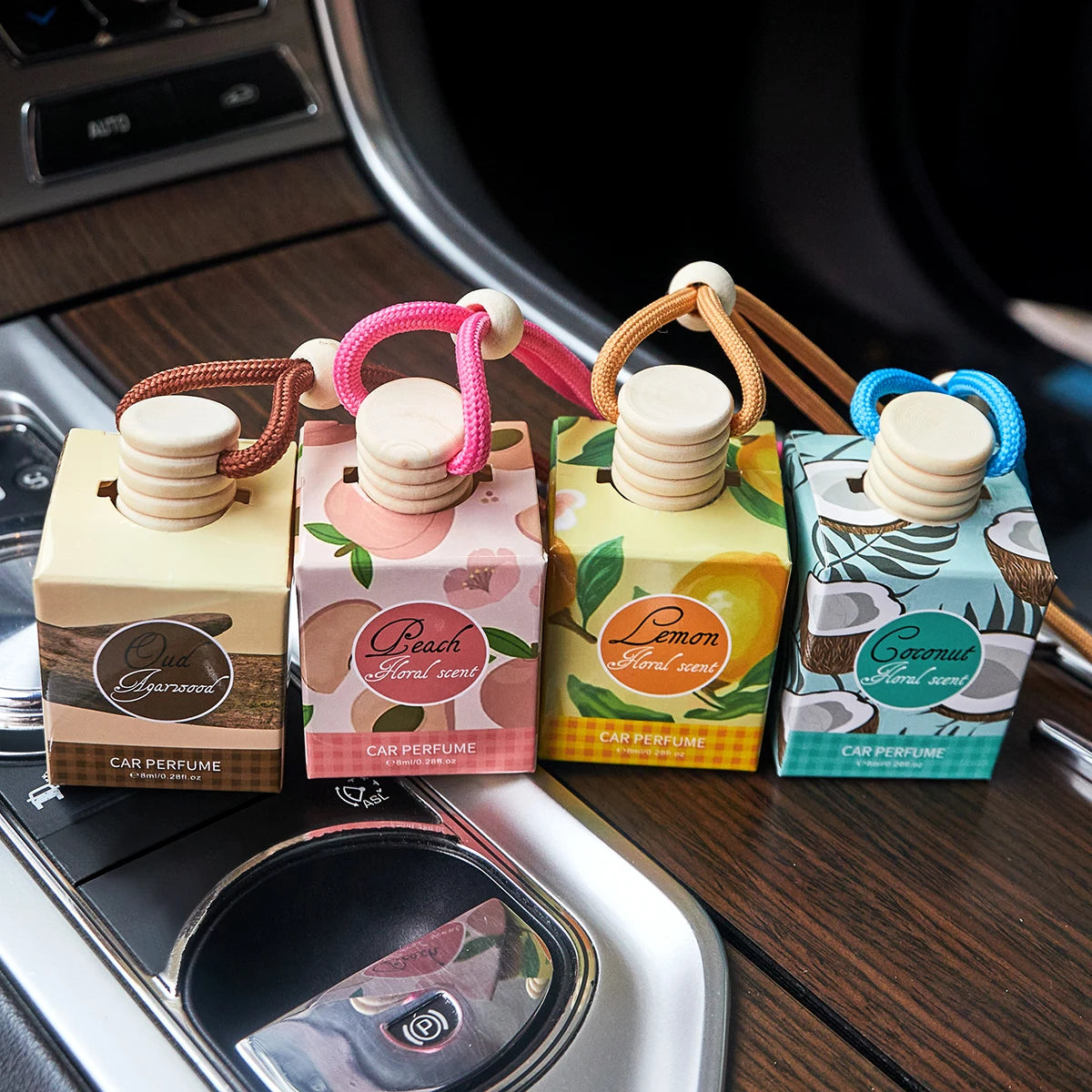 FORMBO Hanging Car Air Freshener Aromatherapy Diffuser Bottle